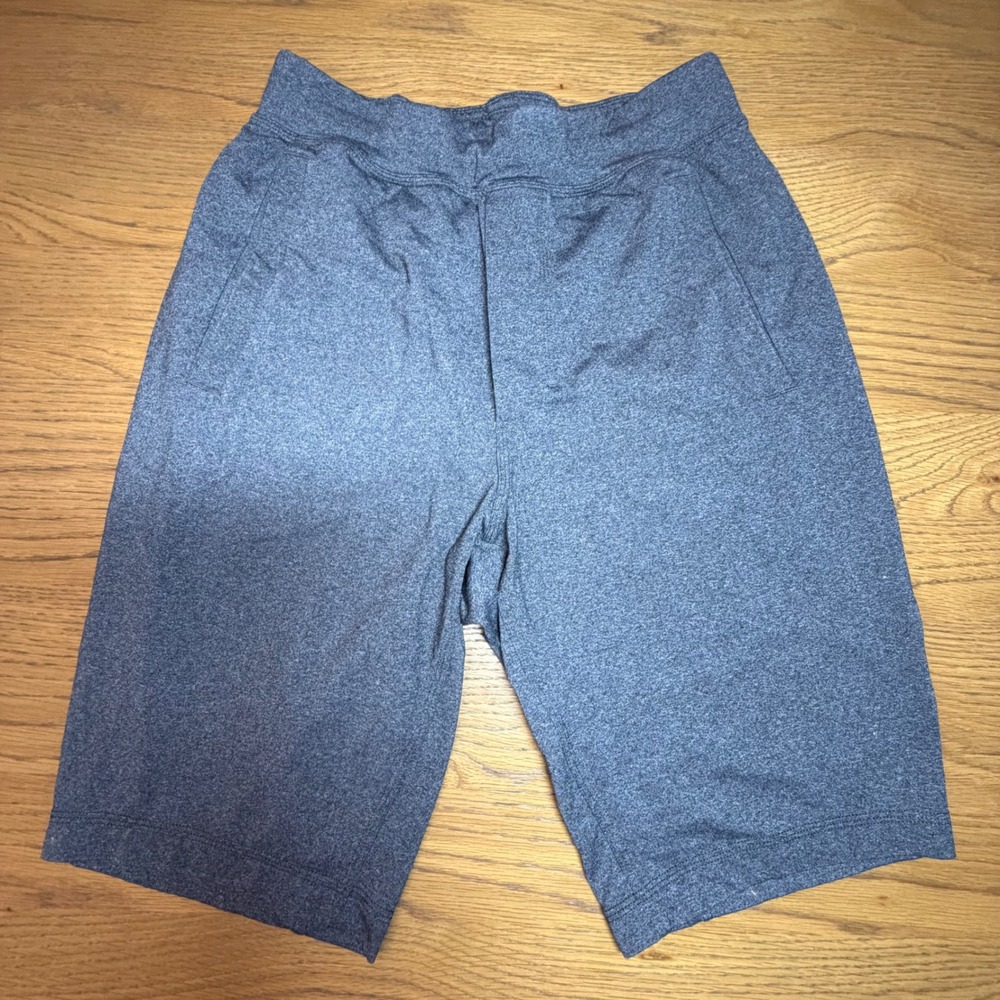 Lululemon City Sweat Short Men Medium 11" Heathered Grey Drawstring Gym Athletic
